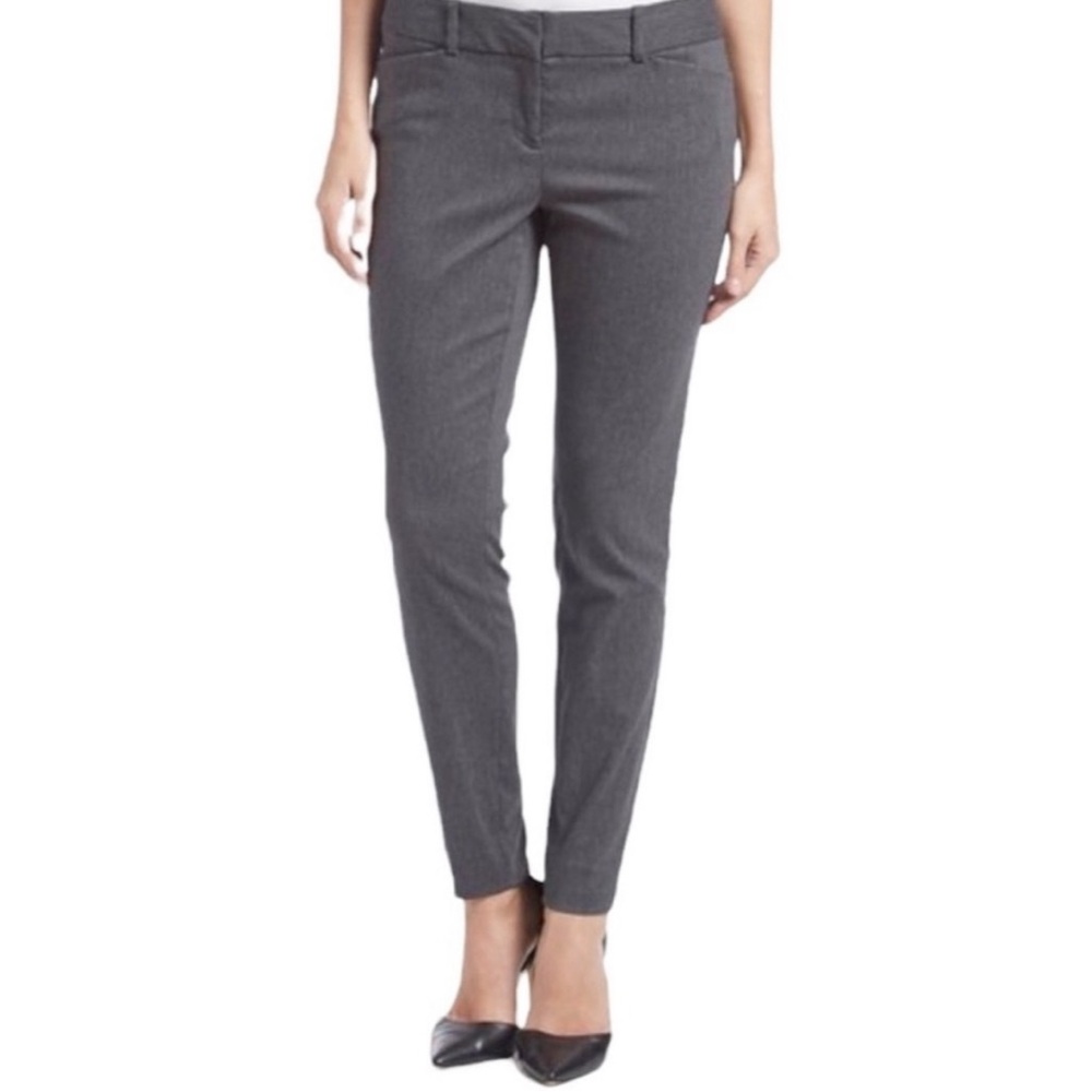 The Limited Gray Skinny Leg Pants Ideal Stretch Ankle Sz 0 Dress Trousers Slacks